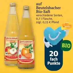 tegut Beutelsbacher Bio-Saft Angebot