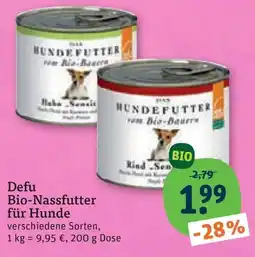 tegut Defu Bio-Nassfutter für Hunde Angebot
