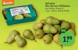 tegut demeter Bio-Birnen Williams Angebot