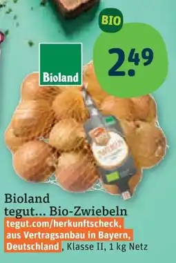 tegut Bioland Bio-Zwiebeln Angebot