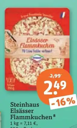 tegut Steinhaus Elsässer Flammkuchen Angebot