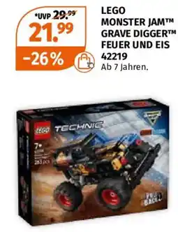 Müller LEGO MONSTER JAM GRAVE DIGGER FEUER UND EIS Angebot