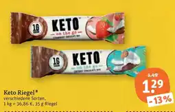 tegut Keto Riegel Angebot
