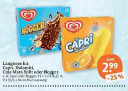 tegut Langnese Eis Capri Angebot