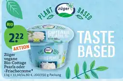 tegut Züger vegane Bio-Cottage Pearls Angebot