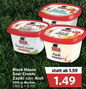 Combi Block House Sour Cream Zaziki Oder Aioli Angebot