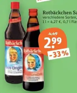 tegut Rotbäckchen Saft Angebot