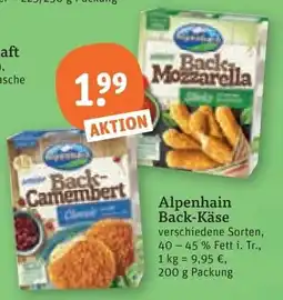 tegut Alpenhain Back-Käse Angebot