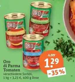 tegut Oro di Parma Tomaten Angebot