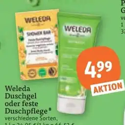 tegut Weleda Duschgel oder feste Duschpflege Angebot