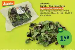tegut demeter Bio-Salat Mix Angebot