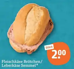 tegut Fleischkäse Brötchen/Leberkäse Semmel Angebot