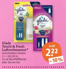 tegut Glade Touch & Fresh Luftverbesserer Angebot