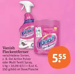 tegut Vanish Fleckentferner Angebot