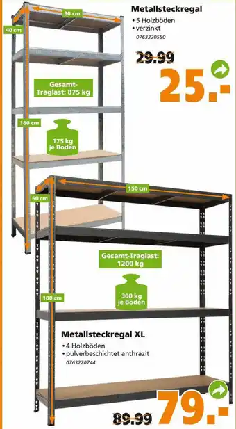 Globus Baumarkt Metalsteckregal Metallsteckregal Xl Angebot