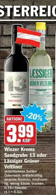 Hit Winzer Krems Sandgrube 13 Oder Lässiger Grüner Veltliner Angebot