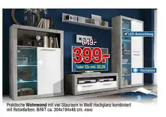 Möbelpiraten Praktische Wohnwand Angebot