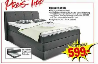 Repo Markt Boxspringbett Angebot