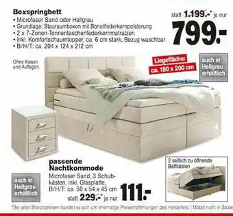 Repo Markt Boxspringbett Angebot