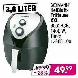 Möbel Boss Bomann Heißluft-fritteuse Xxl Angebot