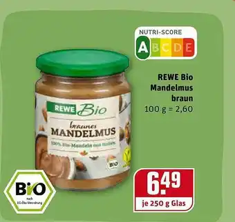 REWE Kaufpark Rewe Bio Mandelmus Braun Angebot