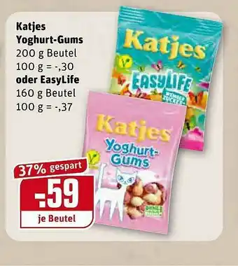 REWE Kaufpark Katjes Yoghurt-gums Oder Easylife Angebot