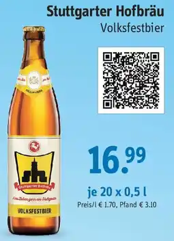 Gefako Stuttgarter Hofbräu Volksfestbier Angebot