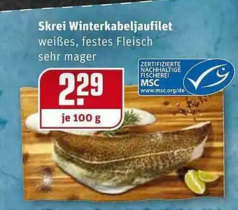 REWE Kaufpark Skrei Winterkabeljaufilet Angebot