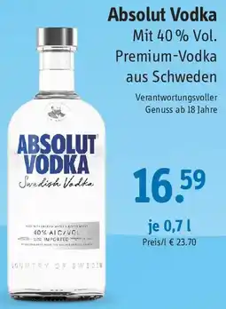 Gefako Absolut Vodka Angebot