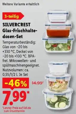 Lidl SILVERCREST Glas-Frischhalteosen-Set Angebot