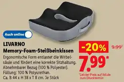 Lidl LIVARNO Memory-Foam-Steißbeinkissen Angebot