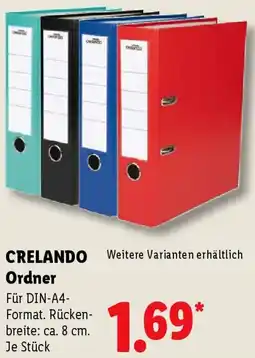 Lidl CRELANDO Ordner Angebot