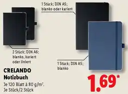 Lidl CRELANDO Notizbuch Angebot