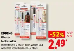 Lidl EDDING Glanzlackmarker Angebot