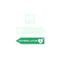 Netto Marken-Discount AED-Standortschild linksweisend, innen & außen Angebot