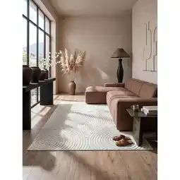 Netto Marken-Discount Outdoor-Teppich Niederflor Creme 120x160 cm - MEZEN Kadima Design Angebot