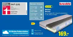 Lidl BRECKLE Matratze Angebot