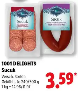 Lidl 1001 DELIGHTS Sucuk Angebot