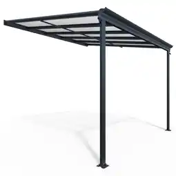 Netto Marken-Discount HOME DELUXE Terrassenüberdachung SOLIS - 312 / 320 x 300 / 303 x 278 / 226 cm Grau Angebot