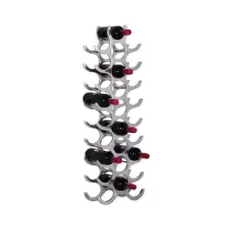 Netto Marken-Discount CHILLROI Weinregal Design 98 cm für 27 Flaschen Aluminium Silber Angebot