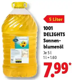 Lidl 1001 DELIGHTS Sonnenblumenöl Angebot