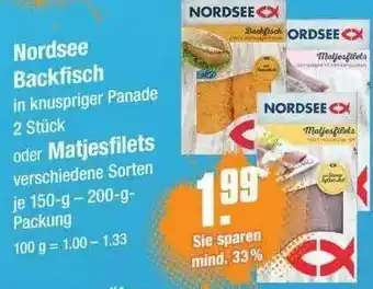 V Markt Nordsee Backfisch Oder Matjesfilets Angebot