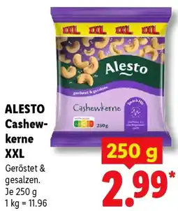 Lidl ALESTO Cashewkerne XXL Angebot