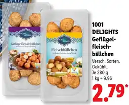 Lidl 1001 DELIGHTS Geflügelfleischbällchen Angebot