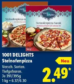 Lidl 1001 DELIGHTS Steinofenpizza Angebot