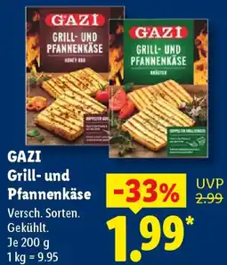 Lidl GAZI Grill und Pfannenkäse Angebot