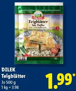 Lidl DILEK Teigblätter Angebot