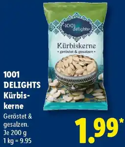 Lidl 1001 DELIGHTS Kürbiskerne Angebot