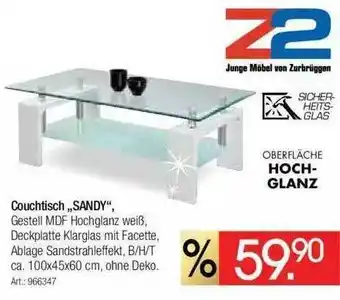 Zurbrüggen Couchtisch „sandy” Angebot