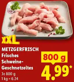 Lidl METZGERFRISCH Frisches Schweine Geschnetzeltes Angebot